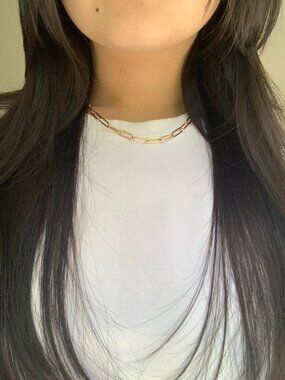 Gold Chain Link Necklace